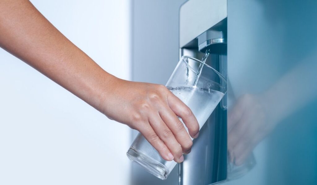 Water dispenser from dispenser of home fridge 