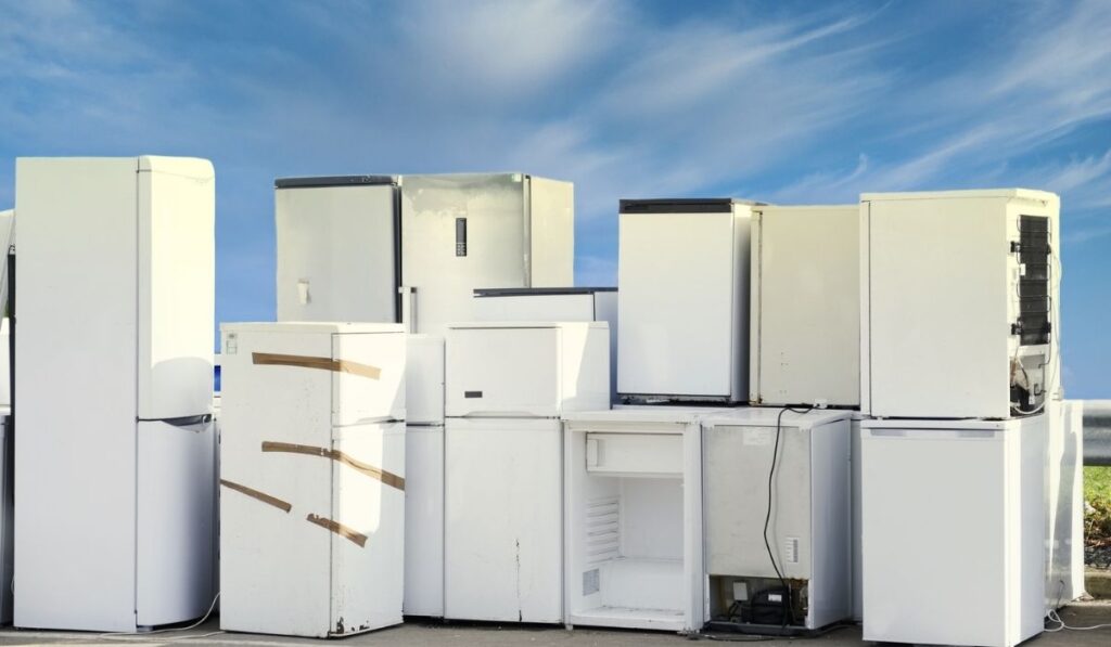 Old fridges freezers wash machines