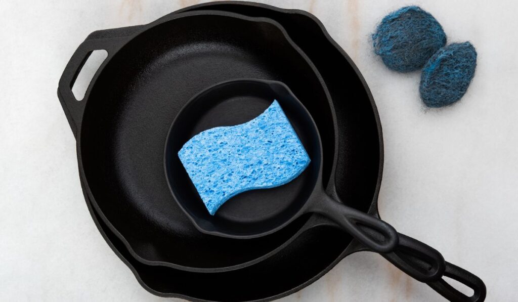 Cast Iron Cookware and cleaning supplies