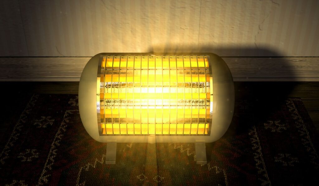 Vintage Heater On Persian Carpet 